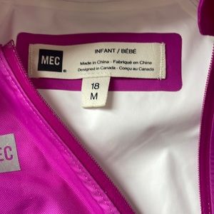 MEC twin set “newt suit” waterproof one piece.